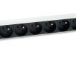 Equip 333313 rozdzielacz zasilania PDU 8 x gniazdo sieciowe 1U Czarny, Srebrny