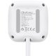 Kostka zasilająca przedłużacz 6w1 z podświetlanym włącznikiem | 3x AC | 2x USB | 1x USB-C PD 20W | biała | kabel 2m