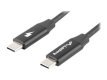 Kabel Lanberg USB-C M/M 2.0 Czarny 0.5m