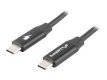 Kabel Lanberg USB-C M/M 2.0 Czarny 0.5m
