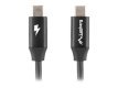 Kabel Lanberg USB-C M/M 2.0 Czarny 0.5m