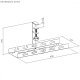 Organizer podbiurkowy MC-105 B, na kable