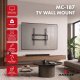 MACLEAN UCHWYT WIESZAK DO TV 32-75'' UCHWYT / WIESZAK DO TV MACLEAN, MAX VESA 400X400, 32-75", DO 45KG, CZARNY, REG. POCHYŁU