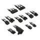 Kolink Core Pro Braided Cable Extension Kit 12V-2x6 Type 2 - Jet Black/Brilliant White