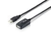 Equip 133311 kabel USB USB 2.0 15 m USB A Czarny