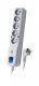 Listwa przeciwprzepięciowa LV-530W, 1L, 5,0m, szara
