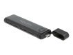 DeLOCK Obudowa zewnętrzna USB Type-C na M.2 NVMe PCIe lub SATA SSD - Beznarzędziowa