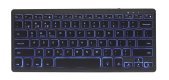 Gembird KB-BTRGB-01-DE klawiatura Uniwersalne Bluetooth QWERTZ Niemiecki Czarny