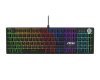 MSI FORGE GK320 RED US | Gaming keyboard | Wired | US | Mechanical RED Switches