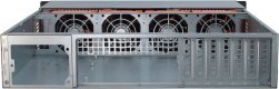 Inter-Tech 2U-20255 Rack Czarny, Stal nierdzewna
