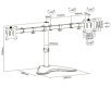 Equip 650123 uchwyt / stojak do monitorów 81,3 cm (32") Biurko Czarny