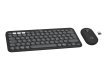 Logitech Pebble 2 Combo klawiatura Dołączona myszka Uniwersalne RF Wireless + Bluetooth QWERTY Amerykański międzynarodowy Różowy