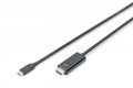Kabel USB Type-C/HDMI M/M USB 3.1 Gen.2 SuperSpeed+ 4K/60Hz 18Gbps 5m czarny