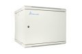 Extralink Szafa rack 9U 600x450 ASP Szara montowana na ścianie, drzwi blaszane pełne