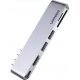 Ugreen 80856 stacja dokująca 2 x USB 3.2 Gen 2 (3.1 Gen 2) Type-C Aluminium