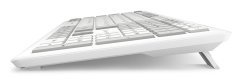 Sharkoon OfficePal K30W wh klawiatura Dom/Biuro USB QWERTZ Niemiecki Biały