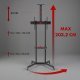 MACLEAN STAND / WÓZEK DO TV, PÓŁKA NA KAMERĘ, NA KÓŁKACH, 37-70", MAX. OBCIĄŻENIE 45KG/5KG PÓŁKA, MAX. VESA 600X400 MC-113 B