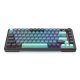 REDRAGON K724GBG-RGB-PRO Behemoth klawiatura USB + RF Wireless + Bluetooth Szary, Niebieski