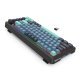 REDRAGON K724GBG-RGB-PRO Behemoth klawiatura USB + RF Wireless + Bluetooth Szary, Niebieski