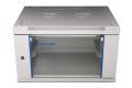 Extralink Szafa rack 6U 600x600 Szara montowana na ścianie