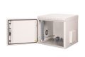 Digitus Szafa sieciowa wisząca 19" 9U rack 600x600, drzwi pełne, szary, niedzielona, złożona, IP55, 100kg
