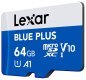 Karta pamięci microSD 64GB C10 A1 U3 V10 100MB/s Blue Plus
