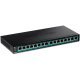 Trendnet TPE-TG161H przełącznik sieciowy Gigabit Ethernet (10/100/1000) Obsługa PoE Czarny