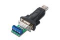 Konwerter / Adapter USB-A 2.0 męski do RS485 (DB9) męski + 3-pinowa listwa śrubowa| Chipset FTDI FT232RL | z dodatkowym kablem 0.8m
