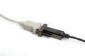Kabel adapter USB-C 2.0 męski do RS232 (DB9) męski | chipset FTDI FT232RL | czarny | mocowanie na śruby | 1.0m