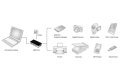 Hub USB 3.0 4-portowy SuperSpeed 5Gbps, czarny