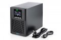 Zasilacz awaryjny UPS Online Tower 19" LCD 1000VA/1000W 2x12V/9Ah 4xC13 1xC14 USB RS232 RJ45 GŁ.293mm