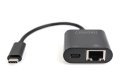 Karta sieciowa przewodowa USB 3.0 Typ C do RJ45 Gigabit Ethernet oraz 1xUSB Typ C z PD 2.0