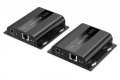 Przedłużacz (extender) po skrętce kat.6 HDMI 4K/60Hz przez IP 1G lub do 120m/200m, max. 253 odbiorniki, sterowanie IR - zestaw (odbiornik/nadajnik)