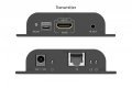 Przedłużacz (extender) po skrętce kat.6 HDMI 4K/60Hz przez IP 1G lub do 120m/200m, max. 253 odbiorniki, sterowanie IR - zestaw (odbiornik/nadajnik)