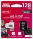 Karta pamięci microSDHC 128GB CL10 + adapter + czytnik