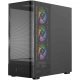Obudowa VOLCANO AQ300 MID RGB GLASS 4 wentylatory czarna