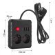 Listwa zasilająca MCE387 B 2 gniazda 3xUSB, 110-240V AC 50/60Hz 2,1A max 2500W, 1,5m czarna