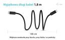 Kabel USB-C TB5 1.8m, czarny