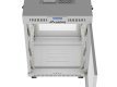 Szafa instalacyjna rack stojąca 19 cali 15U 600x800 drzwi perforowane LCD (Flat pack) szara