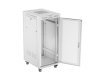 Szafa instalacyjna rack stojąca 19 cali 27U 600x800 drzwi perforowane LCD szara (Flat pack)