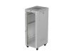 Szafa instalacyjna rack stojąca 19" 32U 600x800 szara drzwi     przeszkolne  LCD ( Flat pack)