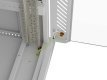 Szafa instalacyjna rack stojąca 19" 32U 600x800 szara drzwi     przeszkolne  LCD ( Flat pack)