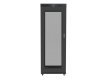 Szafa stojąca rack 19 cali 42U 800x1200 czarna drzwi perforowane LCD (flat pack) V2