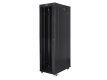 Szafa stojąca Rack 19 cali 47U 800x1200mm, drzwi szklane LCD (FLAT PACK) czarna