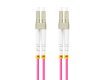 Patchcord światłowodowy Mm Lc/Upc-Lc/Upc Duplex 3.0mm 10m fioletowy