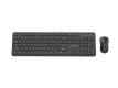 GEMBIRD BEZPRZEWODOWY ZESTAW KLAWIATURY + MYSZ SLIM PRO BUSINESS NA BIURKO, CZARNY, UKŁAD US