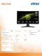 Monitor 23.6 cala MAG 244C LED/FHD/Curved/180Hz/czarny