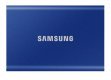 Dysk Samsung SSD T7 Portable 2TB MU-PC2T0H/WW niebieski