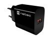 Ładowarka sieciowa Ribera 1xUSB-A 18W czarna
