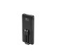 PowerBank 10000mAh ze zintegrowanymi kablami, LCD, QC3.0 20W, czarny
